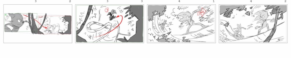 Sonic Boom TV Show Storyboards Depict a Hoverboard Race