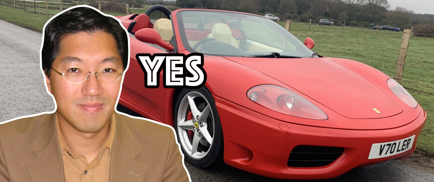 Yuji Naka’s New Toy: A Ferrari 360 Spider
