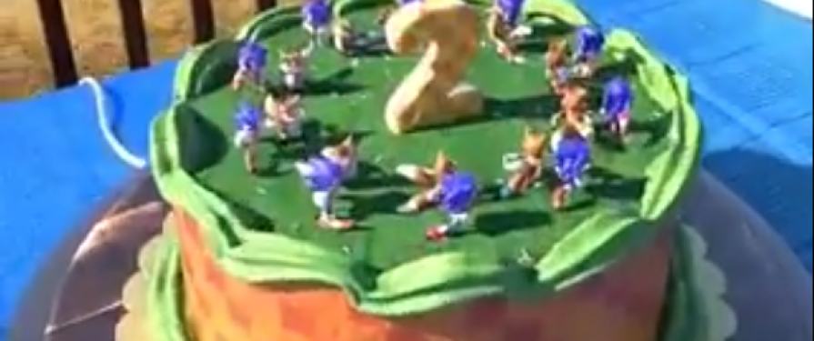 This Zoetrope Sonic Cake is Way Past Cool!