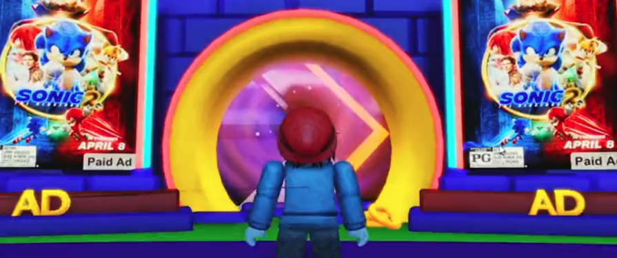 Nickelodeon Hosts Sonic 2 Movie Promo in Roblox
