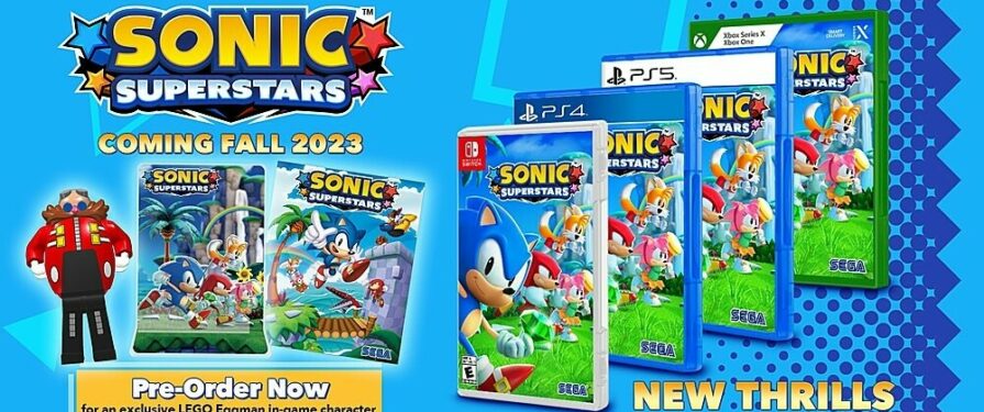 Pre-Order Sonic Superstars to Get an Acrylic Standee and to Fight… LEGO Eggman?